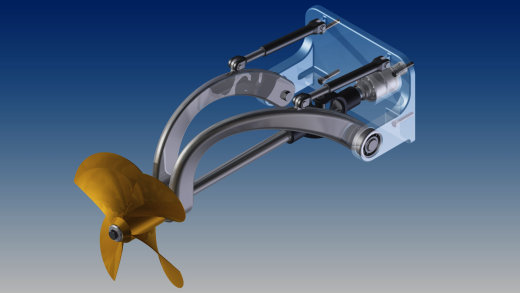 船舶推进机构3D图纸 艉机三维建模 STEP格式缩略图
